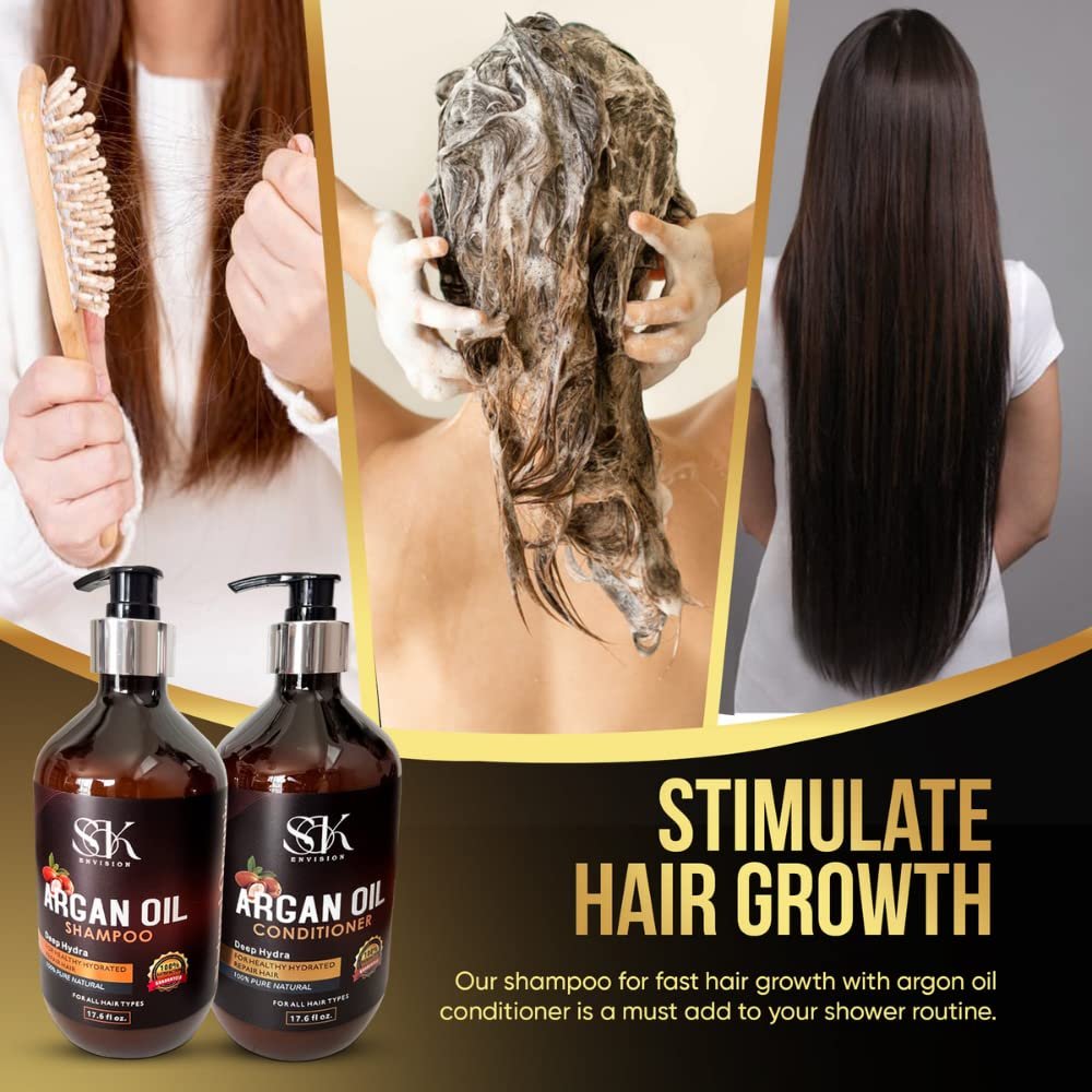 Conditioner For Silky Smooth For All Hair Types, haircare with Natural Argan Conditioner - Image 3