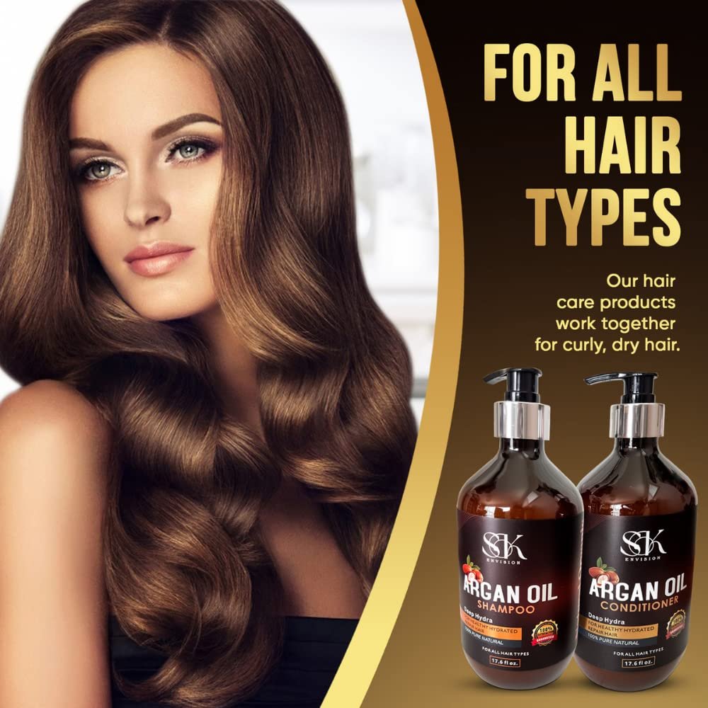 Conditioner For Silky Smooth For All Hair Types, haircare with Natural Argan Conditioner - Image 5