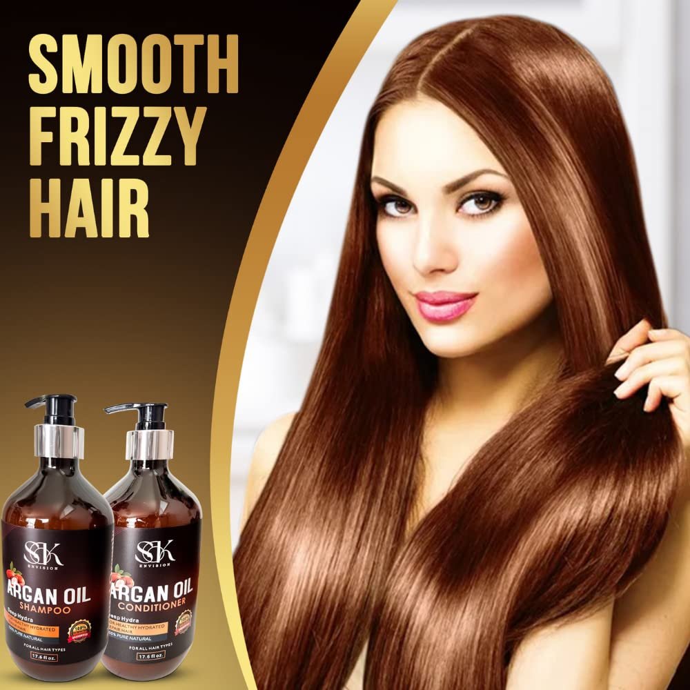 Conditioner For Silky Smooth For All Hair Types, haircare with Natural Argan Conditioner - Image 2